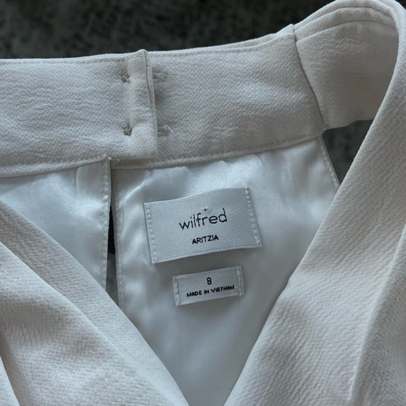 Aritzia Wilfred Pageturner Cream Halter Kapanese Crepe Jumpsuit Sz 8 - Picture 9 of 16